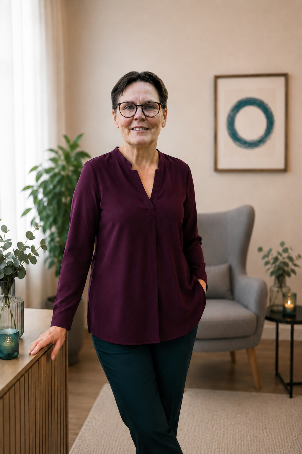 Susanne Lammert in ihrer Praxis